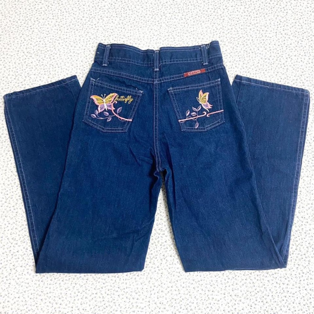 EMBROIDERED 70s JEANS